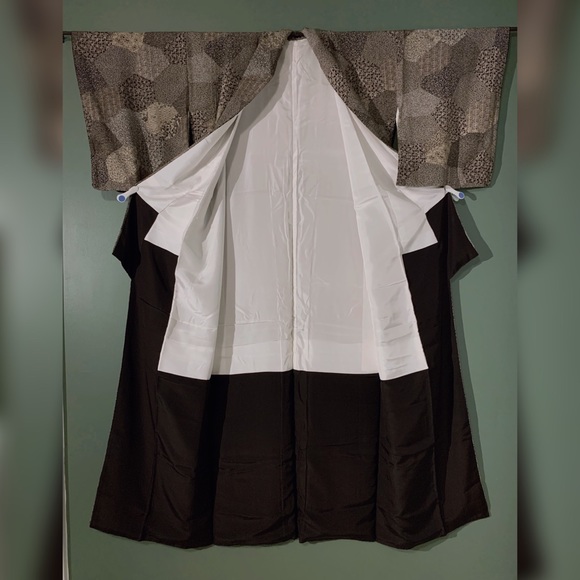 Authentic Japanese Kimono | Vintage | Komon | Silk Plants Flowers Kiribame Style - Picture 6 of 8